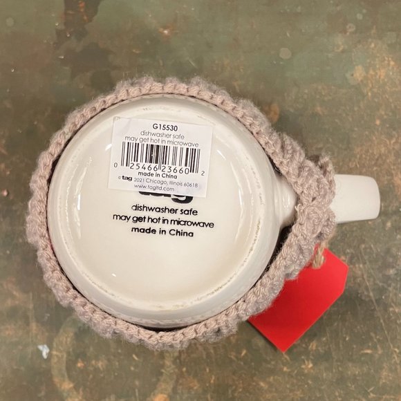 Warm Wishes Chestnut Brown 18oz Sweater Mug - Picture 8 of 8